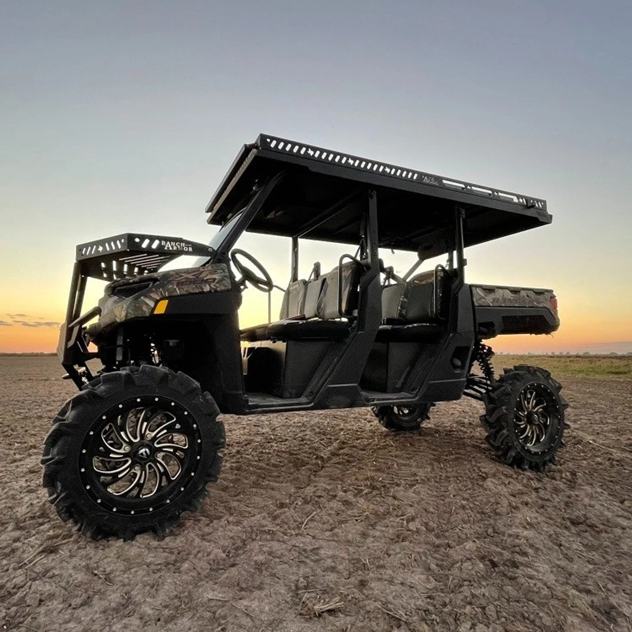 Polaris Ranger 1000 Crew Ultra Extended Metal Top By Ranch Armor 3 Polaris Ranger 1000 Crew Ultra Extended Metal Top By Ranch Armor