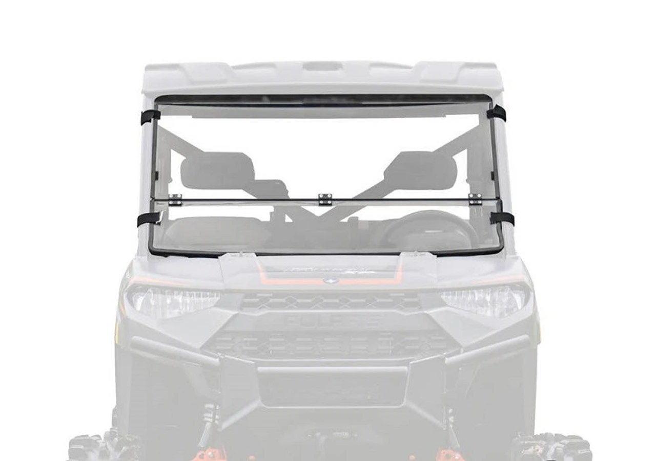 Polaris Ranger XP 1000 Scratch Resistant Flip Down Windshield By SuperATV 3 Polaris Ranger XP 1000 Scratch Resistant Flip Down Windshield By SuperATV