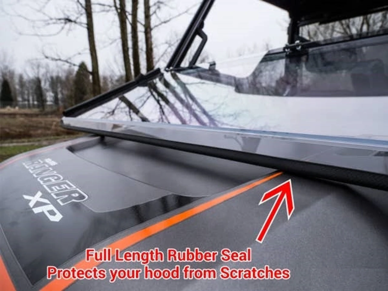 Polaris Ranger XP 1000 Scratch Resistant Flip Down Windshield By SuperATV 5 Polaris Ranger XP 1000 Scratch Resistant Flip Down Windshield By SuperATV - Image 3