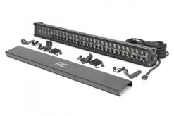 Polaris Ranger 30-inch Cree LED Light Bar - (Dual Row | Black Series W/ Cool White DRL) By Rough Country
