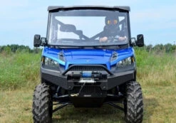 Polaris Ranger XP 1000 Scratch Resistant Flip Windshield By Super ATV