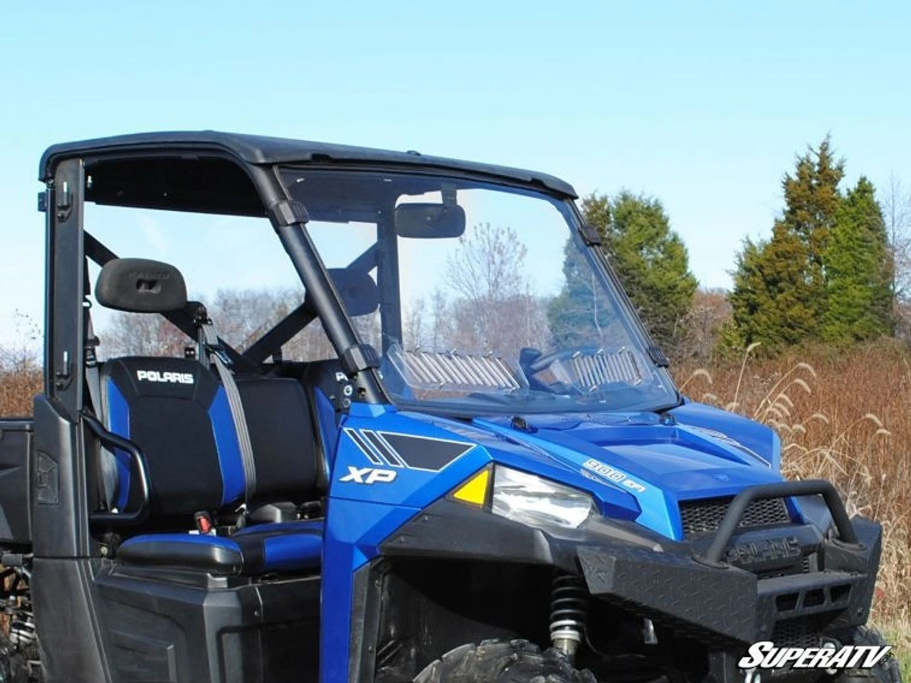 Polaris Ranger XP 900/XP 1000 Vented Windshield (Scratch Resistant) By SuperATV 4 Polaris Ranger XP 900/XP 1000 Vented Windshield (Scratch Resistant) By SuperATV - Image 2