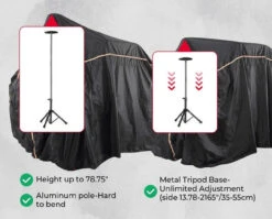 Polaris Ranger UTV Cover Support Poles With Metal Tripod Base By Kemimoto 12 Polaris Ranger UTV Cover Support Poles With Metal Tripod Base By Kemimoto -Multifunctional Accessories Store 4rxHQVVUCdgx2JrJ7tBA848cV9wEVbdYHHsbeeJpgXp4A2HACY4SI14QH3riwvFM 49574.1718665086