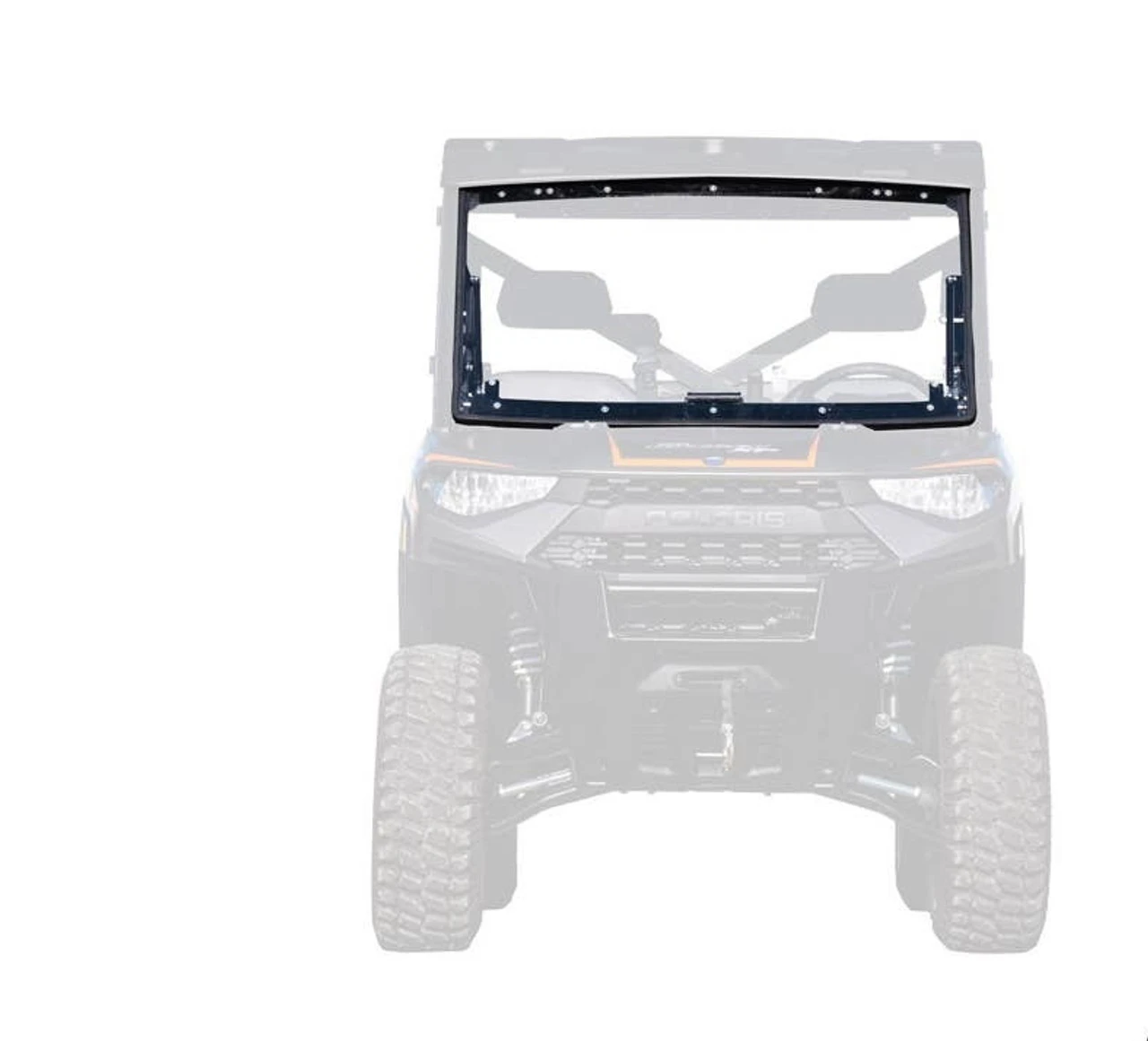 Polaris Ranger 1000 Scratch Resistant Flip Windshield By Super ATV 3 Polaris Ranger 1000 Scratch Resistant Flip Windshield By Super ATV