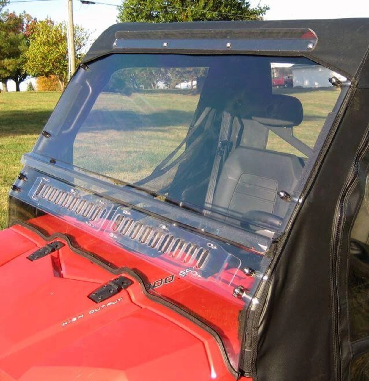Polaris Ranger 500/700 Full Windshield (Scratch Resistant & Vented) By Over Armour 4 Polaris Ranger 500/700 Full Windshield (Scratch Resistant & Vented) By Over Armour - Image 2