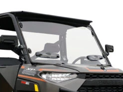 Polaris Ranger Full Size (Pro-Fit) Venting Windshield With TRR (Tool-Less-Rapid-Release) Mounting System By Spike Powersports
