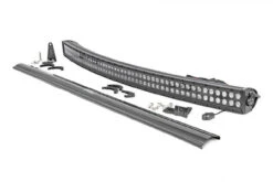 "Polaris Ranger 50"" Dual Row Curved CREE LED Light Bar (Black Series) By Rough Country"