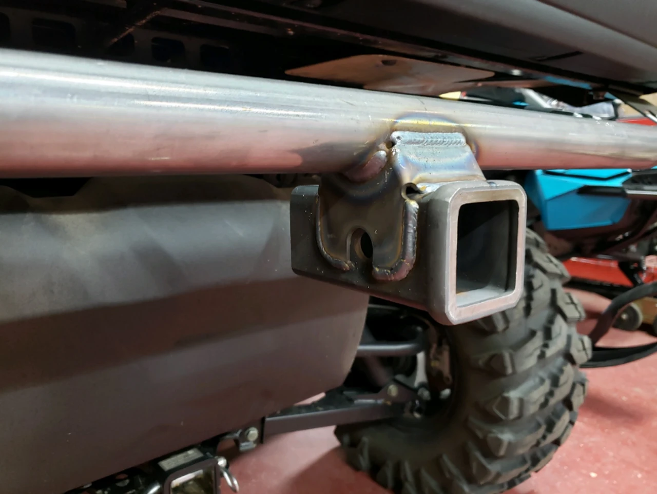 Polaris Ranger Rear Bumper Receiver Hitch By BM Fabrication 3 Polaris Ranger Rear Bumper Receiver Hitch By BM Fabrication