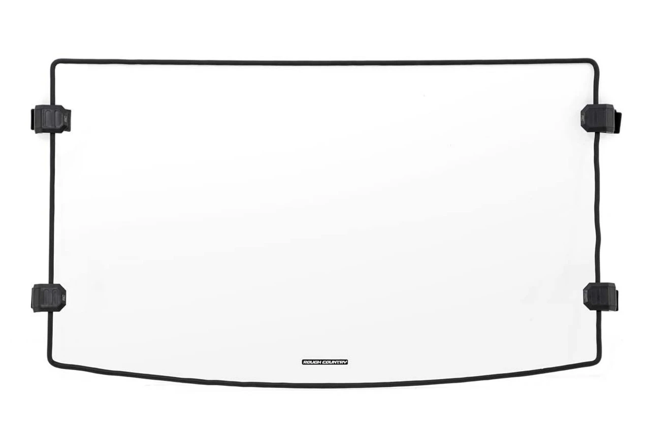 Polaris Ranger 900/1000 Full Windshield (Scratch Resistant) By Rough Country 6 Polaris Ranger 900/1000 Full Windshield (Scratch Resistant) By Rough Country - Image 4