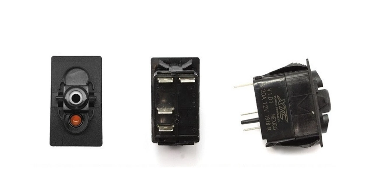 Polaris Ranger On-Off SPST Momentary Carling Rocker Switch With Amber Bottom LED By XTC Power Products 3 Polaris Ranger On-Off SPST Momentary Carling Rocker Switch With Amber Bottom LED By XTC Power Products