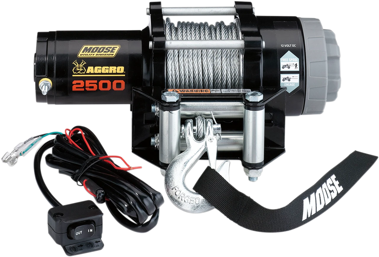 Polaris Ranger Winch 2500LB With Wire Rope MSE By Moose 3 Polaris Ranger Winch 2500LB With Wire Rope MSE By Moose
