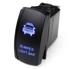 Polaris Ranger LED Rocker Switch W/ Blue LED Radiance Bumper Light Bar By Race Sport Lighting