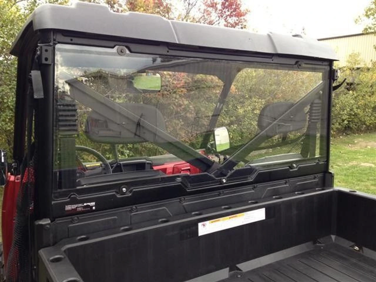 Polaris Ranger XP 900 / XP 1000 Rear Windshield By EMP 3 Polaris Ranger XP 900 / XP 1000 Rear Windshield By EMP