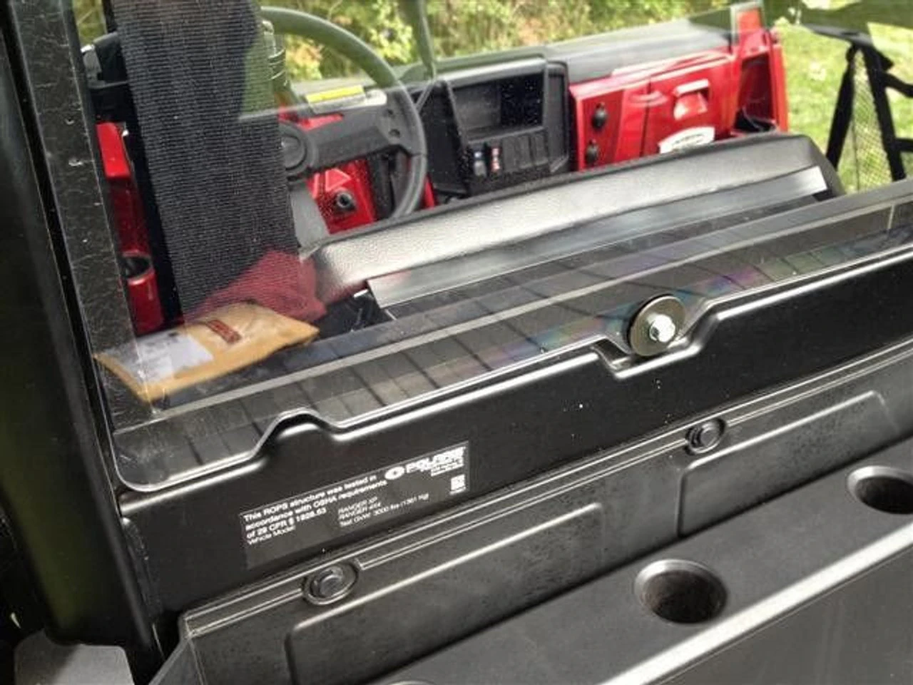 Polaris Ranger XP 900 / XP 1000 Rear Windshield By EMP 5 Polaris Ranger XP 900 / XP 1000 Rear Windshield By EMP - Image 3