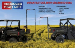Polaris Ranger UTV Front/Rear Hitch Game Or Utility Lifter/Hoist By Hercules High Lift