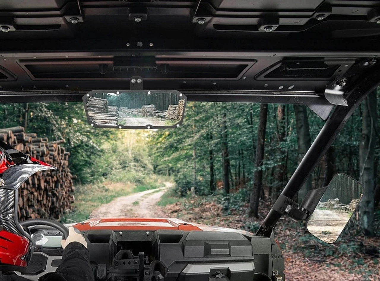 Polaris Ranger 500/ 570/ XP 900/ XP 1000 Side Mirrors & Center Mirror Set By Kemimoto 4 Polaris Ranger 500/ 570/ XP 900/ XP 1000 Side Mirrors & Center Mirror Set By Kemimoto - Image 2