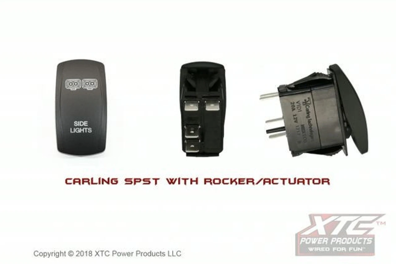 Polaris Ranger Carling Switch With Side Lights Actuator/Rocker By XTC Power Products 5 Polaris Ranger Carling Switch With Side Lights Actuator/Rocker By XTC Power Products - Image 3
