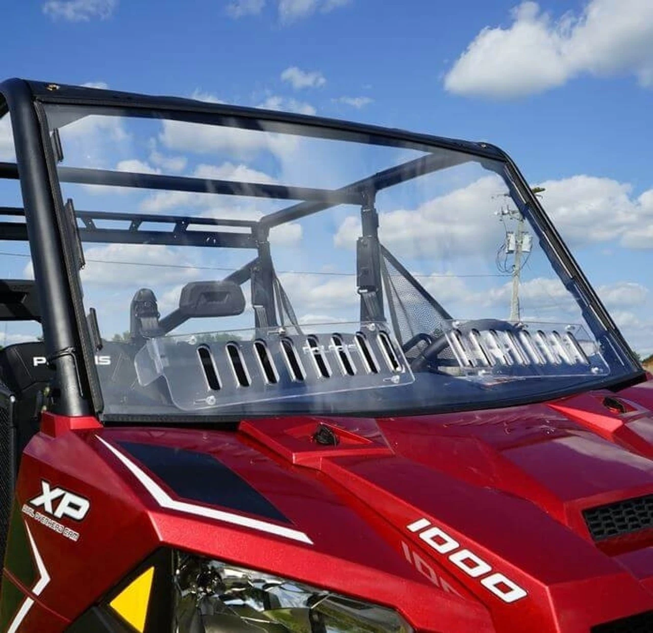 Polaris Ranger 500/700 Full Windshield (Scratch Resistant & Vented) By Over Armour 3 Polaris Ranger 500/700 Full Windshield (Scratch Resistant & Vented) By Over Armour