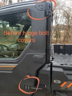 Polaris Ranger XP 1000 Door Hinge Bolt Covers By Extreme UTV