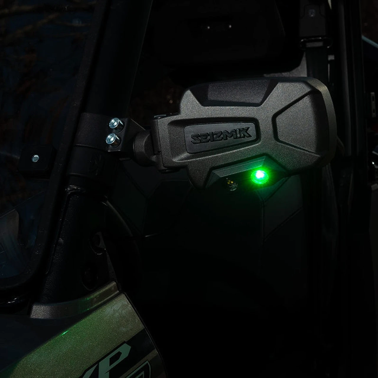 Polaris Ranger 1.75″ Round Bars Side View Mirror With Dual Mode LEDs By Seizmik 7 Polaris Ranger 1.75″ Round Bars Side View Mirror With Dual Mode LEDs By Seizmik - Image 5