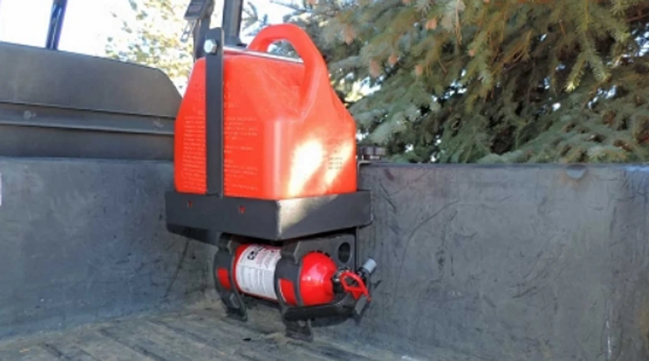 Polaris Ranger / General Fire Extinguisher Spare Fuel Tool Carrier By Hornet Outdoors 4 Polaris Ranger / General Fire Extinguisher Spare Fuel Tool Carrier By Hornet Outdoors - Image 2