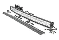 Polaris Ranger 40-Inch Curved Cree Led Light Bar - (Dual Row | Chrome Series W/ Cool White Drl) By Rough Country
