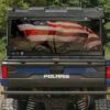 Polaris Ranger 900 Scratch Resistant American Flag Printed Rear Windshield By SuperATV