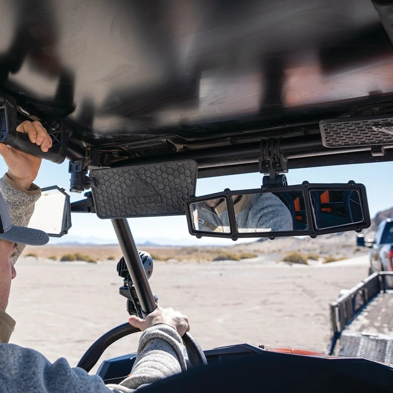 Polaris Ranger Elite Series Center Rear View Mirror With Dual Blindspot Mirrors By ATV TEK 6 Polaris Ranger Elite Series Center Rear View Mirror With Dual Blindspot Mirrors By ATV TEK - Image 4