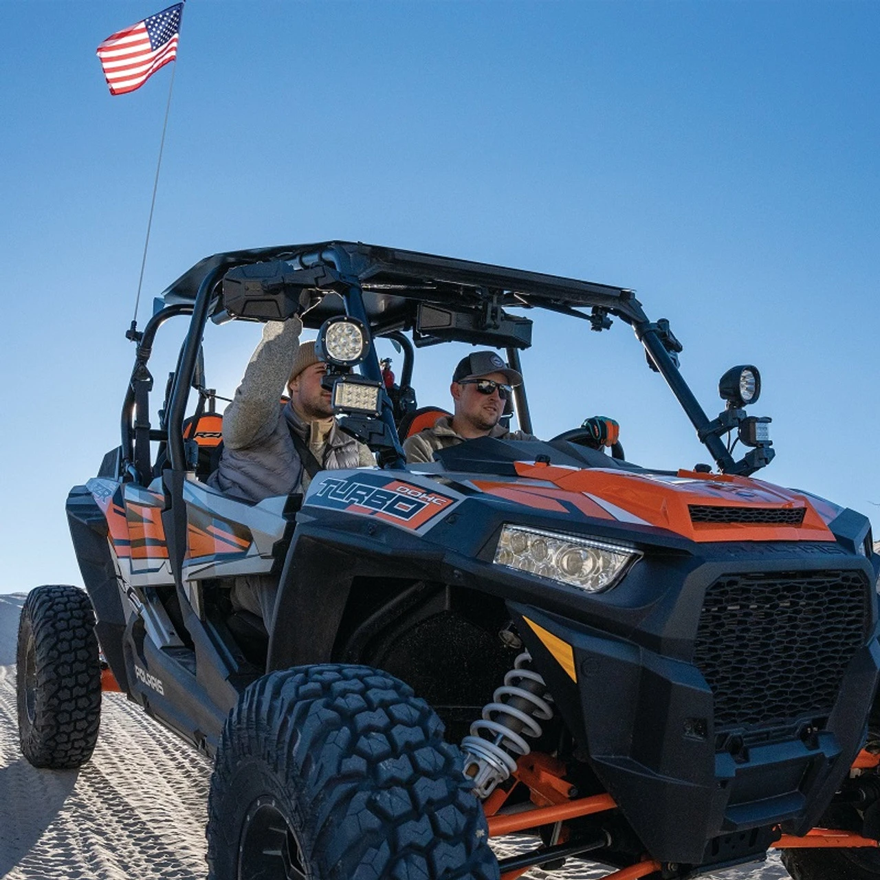 Polaris Ranger Elite Series Center Rear View Mirror With Dual Blindspot Mirrors By ATV TEK 7 Polaris Ranger Elite Series Center Rear View Mirror With Dual Blindspot Mirrors By ATV TEK - Image 5