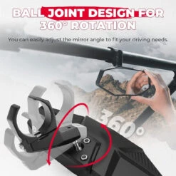 Polaris Ranger Rear View Mirror For 1.6"-2" Roll Bar Mount By Kemimoto -Multifunctional Accessories Store VR6rN7dstcb52FCm2KRxFQlEHi8C6YAWh0FnsFshUUsqPeqynu3B2zTOIab6SJpB 13278.1718665069