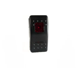 Polaris Ranger LED Rocker 12-Volt On/Off Red Switch By Race Sport Lighting