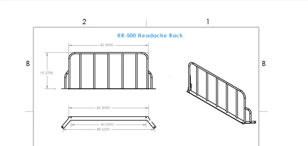 Polaris Ranger Midsize Cab Headache Rack By Hornet Outdoors 5 Polaris Ranger Midsize Cab Headache Rack By Hornet Outdoors - Image 3