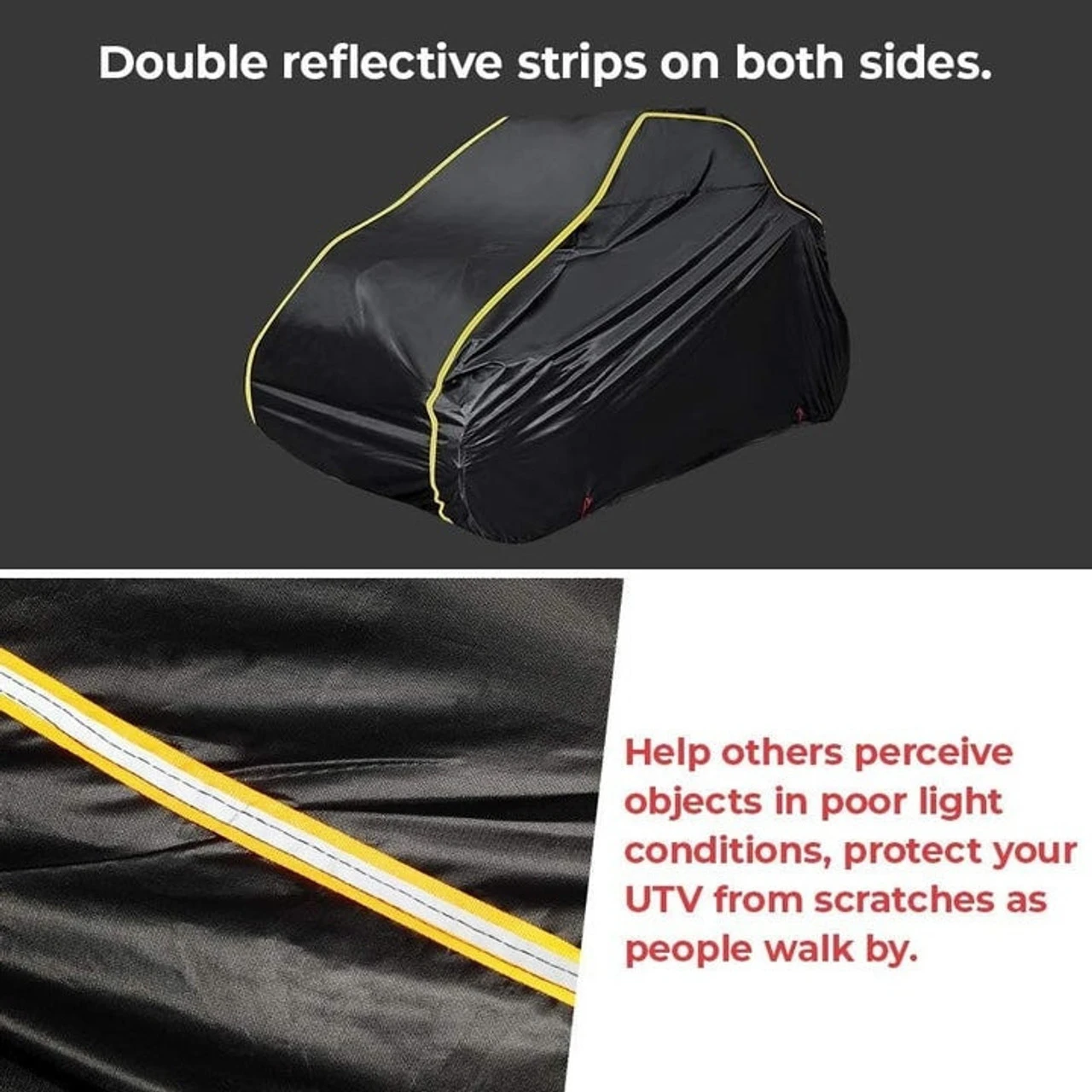 Polaris Ranger 2-Door Model Cover With Rlective Strip By Kemimoto 11 Polaris Ranger 2-Door Model Cover With Rlective Strip By Kemimoto - Image 9