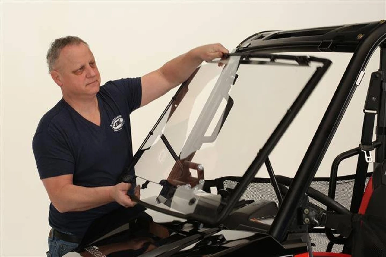 "Polaris Ranger Flip-Up Windshield (60"" Wide) By EMP" 7 "Polaris Ranger Flip-Up Windshield (60"" Wide) By EMP" - Image 5