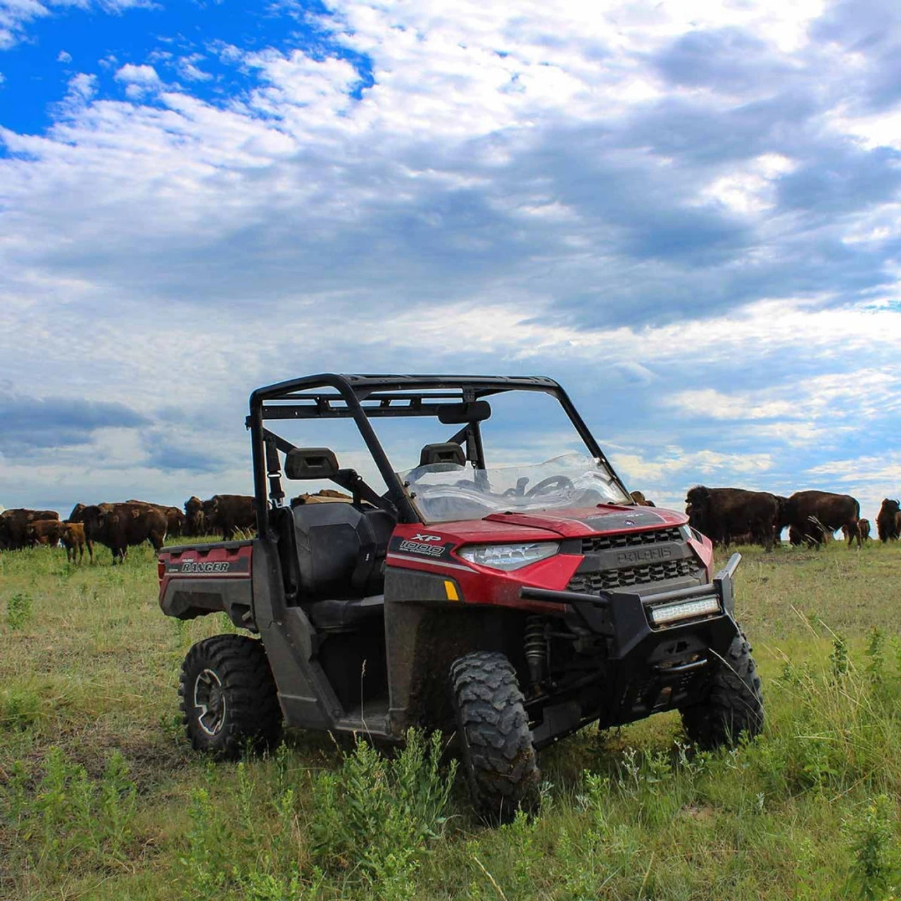 Polaris Ranger XP 900 / XP 1000 Flare™ Windshield By Klock Werks