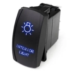 Polaris Ranger LED Rocker Switch W/ Blue LED Radiance Interior Lights By Race Sport Lighting