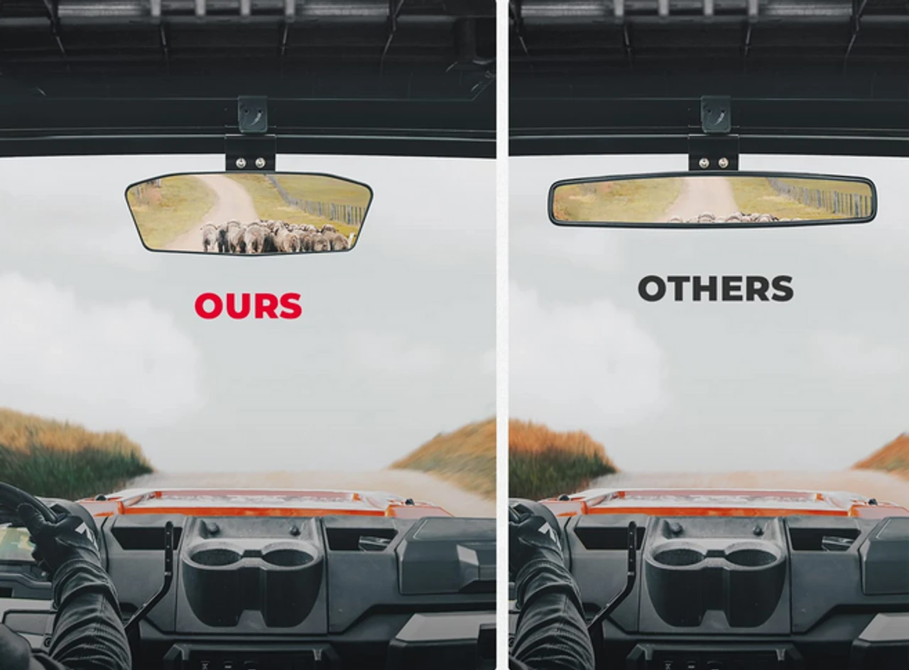 Polaris Ranger 500/ 570/ 900/ 1000/ XP 1000 UTV Rear View Mirror With LED Light By Kemimoto 7 Polaris Ranger 500/ 570/ 900/ 1000/ XP 1000 UTV Rear View Mirror With LED Light By Kemimoto - Image 5