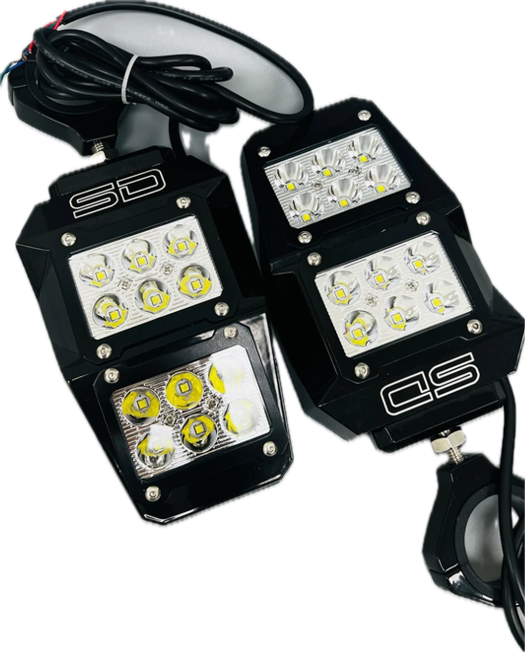 Polaris Ranger All Aluminum Lighted Mirror (Set) By SD Lighting - Image 2