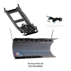 Polaris Ranger Complete Snow Plow Kit By KFI -Multifunctional Accessories Store kfi snowplow POLY 48774.1700196339