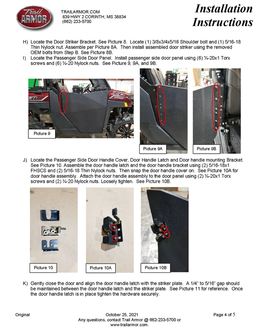 Polaris Ranger XP 1000 Half Doors By Trail Armor 19 Polaris Ranger XP 1000 Half Doors By Trail Armor - Image 17