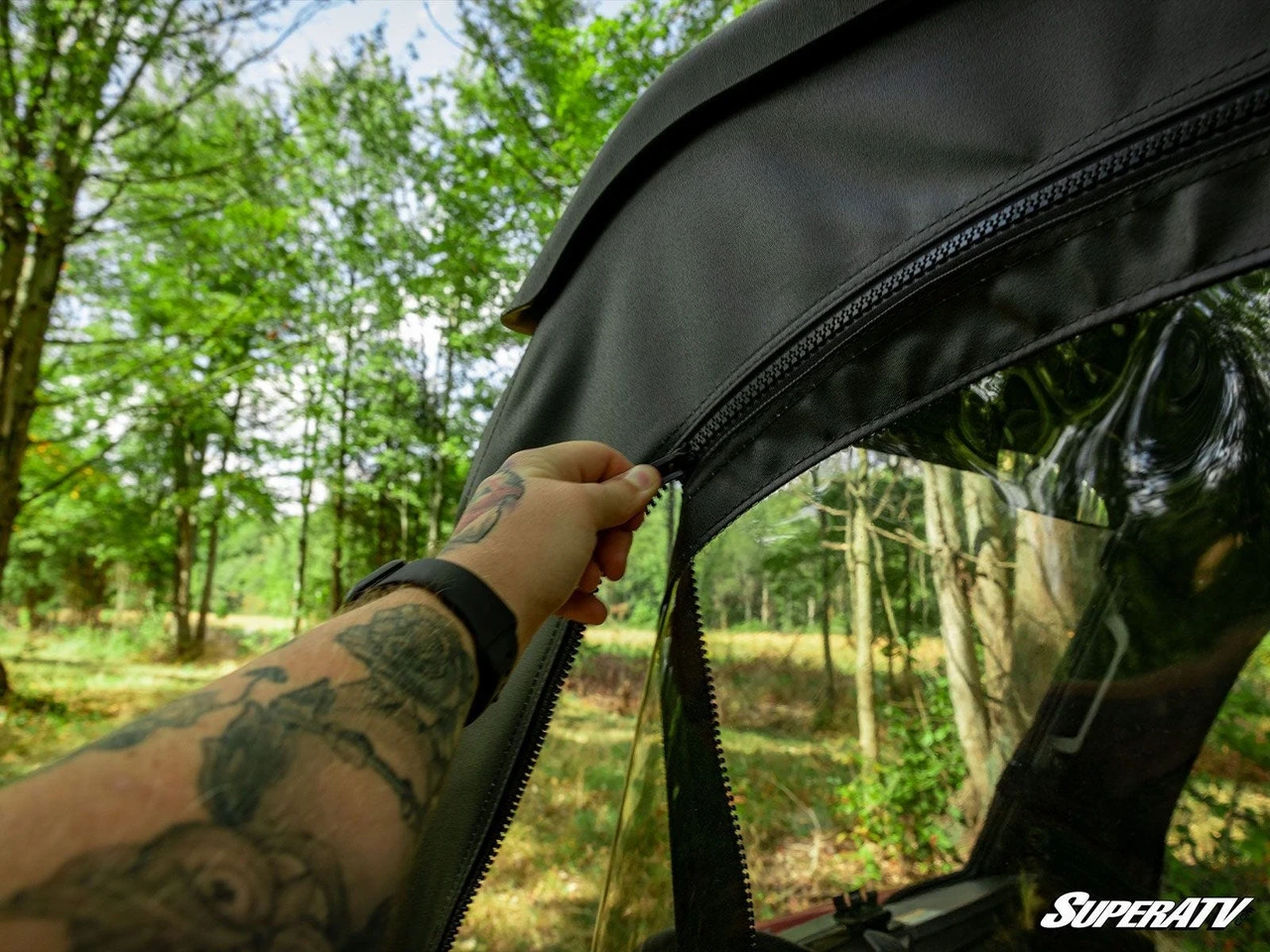 Polaris Ranger 500/ETX/EV Soft Cab Enclosure Doors By SuperATV 8 Polaris Ranger 500/ETX/EV Soft Cab Enclosure Doors By SuperATV - Image 6