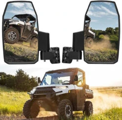 Polaris Ranger 570/XP 1000 Wider UTV Side Mirrors By Kemimoto