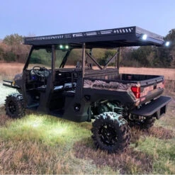 Polaris Ranger 1000 Ultra Extended UTV Top - Overhangs Over Rear Bed By Ranch Armor -Multifunctional Accessories Store polaris ranger crew 1000 extende 68679.1640972533