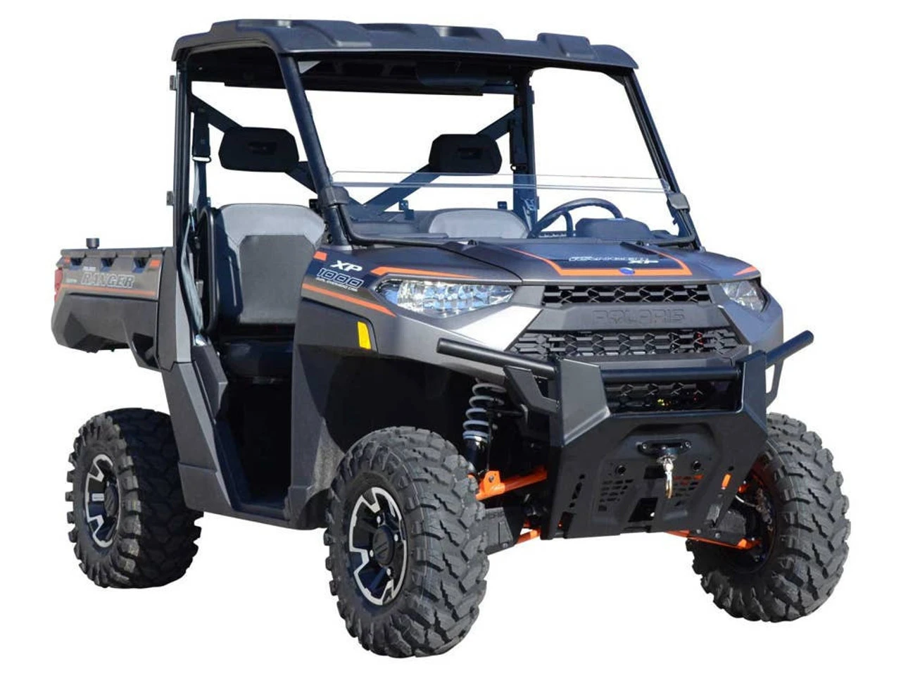 Polaris Ranger 570 / XP 900 / XP 1000 Half Windshield (Scratch Resistant) By SuperATV 3 Polaris Ranger 570 / XP 900 / XP 1000 Half Windshield (Scratch Resistant) By SuperATV
