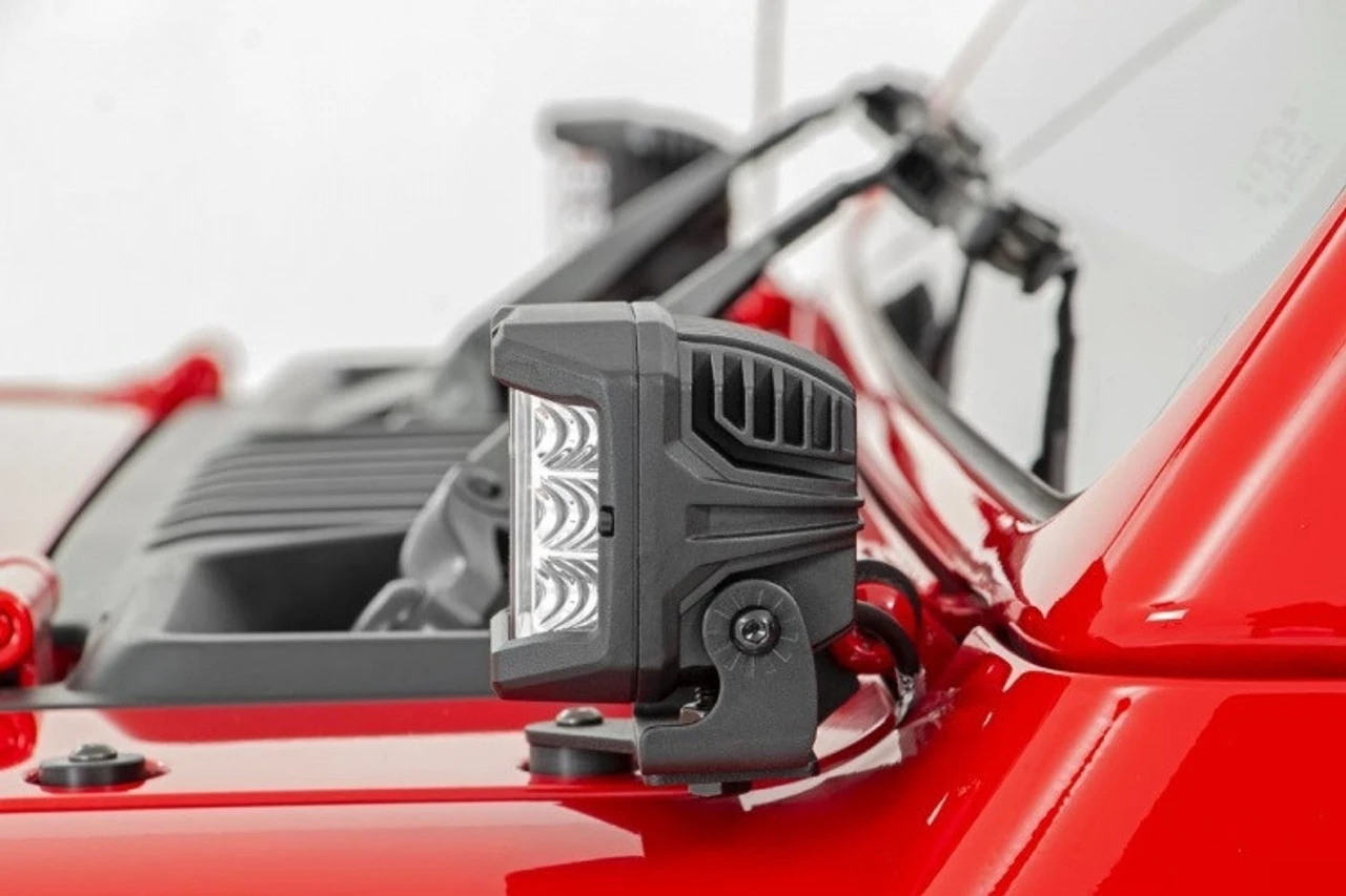 Polaris Ranger 3-inch Wide Angle OSRAM LED Lights (Pair) By Rough Country 6 Polaris Ranger 3-inch Wide Angle OSRAM LED Lights (Pair) By Rough Country - Image 4