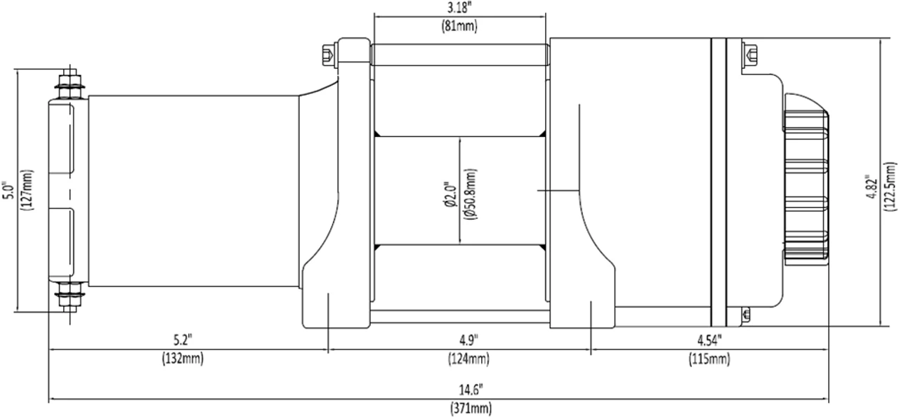 Polaris Ranger 4500 Lb Standard Winch Kit By KFI Products 8 Polaris Ranger 4500 Lb Standard Winch Kit By KFI Products - Image 6