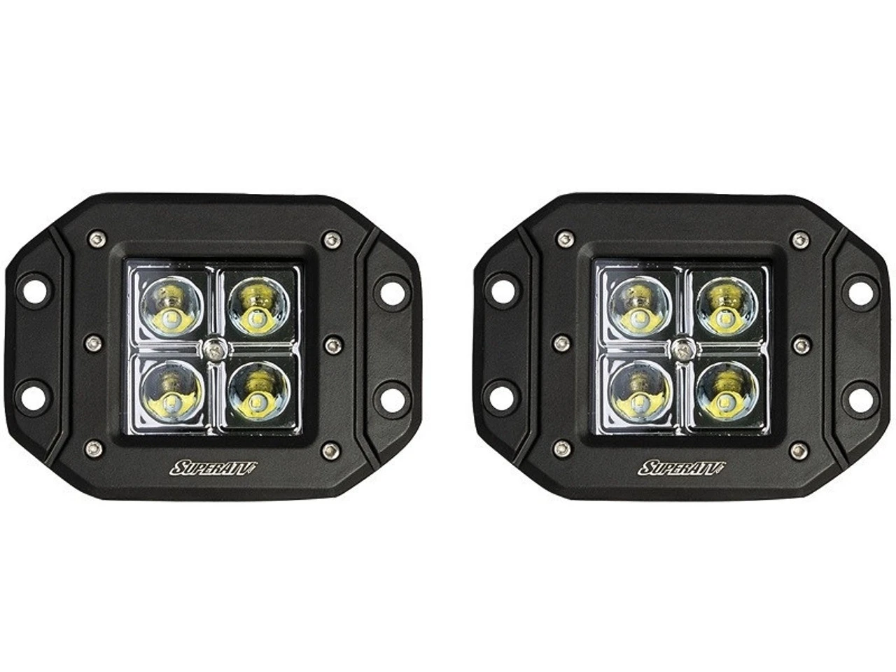 "Polaris Ranger 3"" LED Recessed Cube Lights (Flood Pattern) By SuperATV" 3 "Polaris Ranger 3"" LED Recessed Cube Lights (Flood Pattern) By SuperATV"