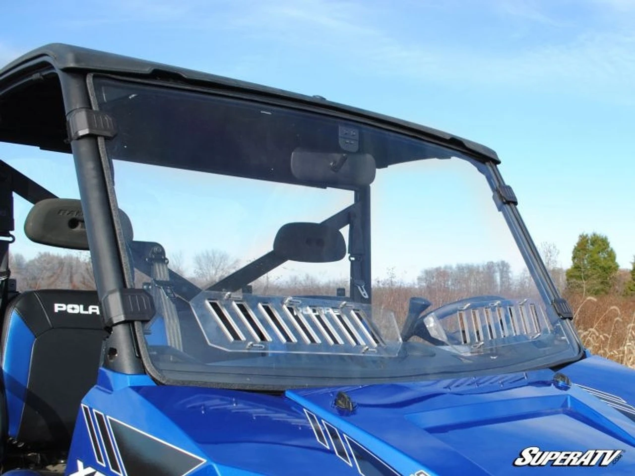 Polaris Ranger XP 900/XP 1000 Vented Windshield (Scratch Resistant) By SuperATV 6 Polaris Ranger XP 900/XP 1000 Vented Windshield (Scratch Resistant) By SuperATV - Image 4