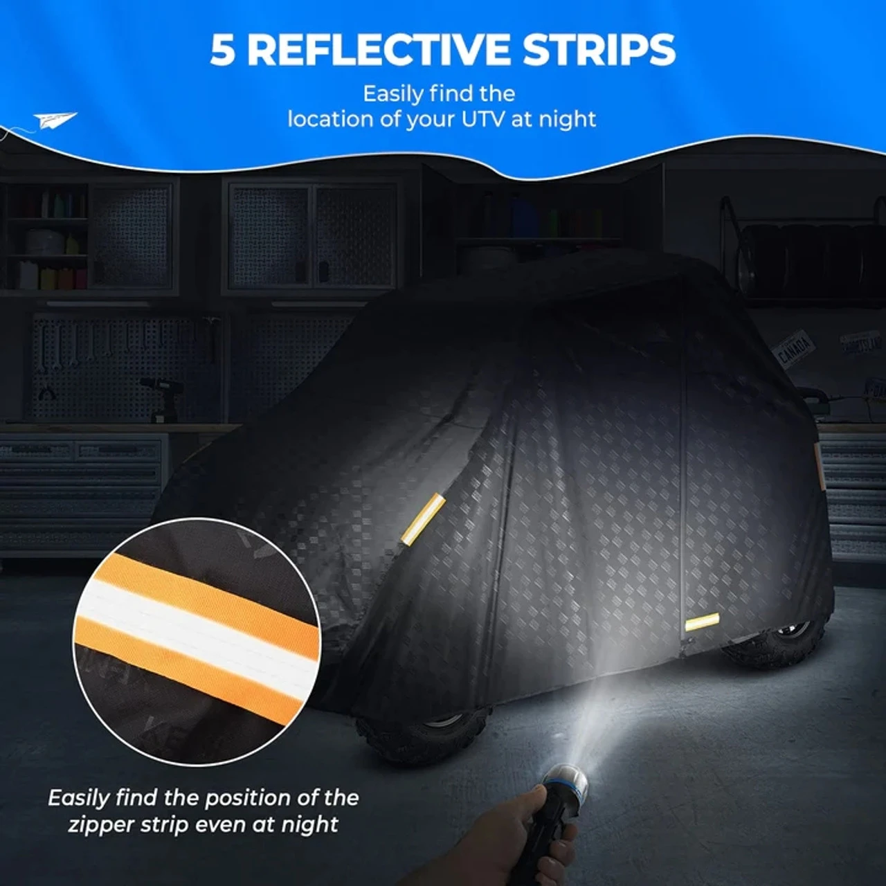 Polaris Ranger 420D Heavy Duty Waterproof Cover By Kemimoto - Image 2