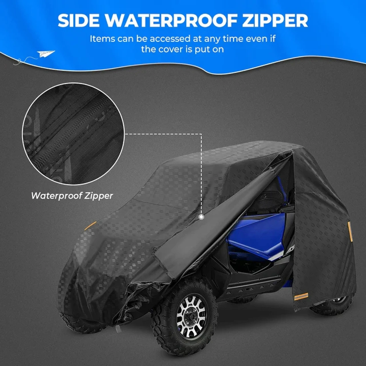 Polaris Ranger 420D Heavy Duty Waterproof Cover By Kemimoto - Image 6